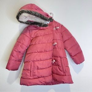 french obaibi pink warm puddle coat